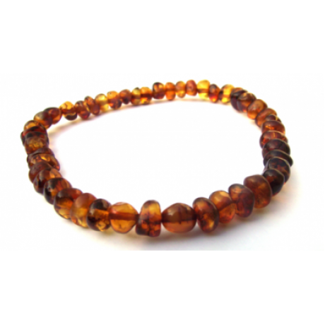 Baltic Amber Anklet (BAAE Cognac)