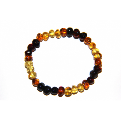 Baltic Amber Bracelet Rainbow (ABP Rainbow)