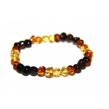 Baltic Amber Bracelet Rainbow (ABP Rainbow)