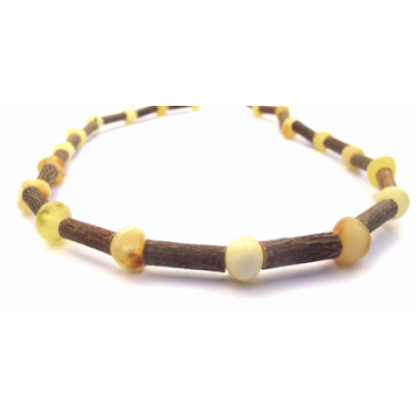 Hazelwood & Amber Necklace (HAN White)