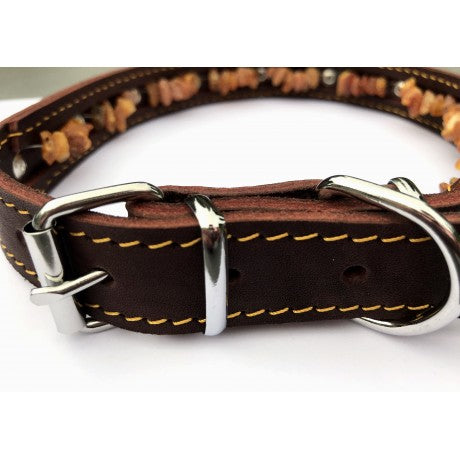 thumbnail image 2 of Handmade Raw Baltic Amber Collar For Dogs And Cats – Choose Size & Color (Lithuania) 2 of 6