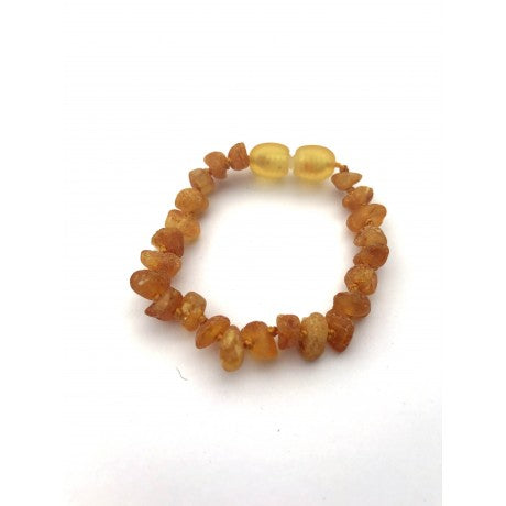 Raw amber bracelet / anklet (BTARC Honey)