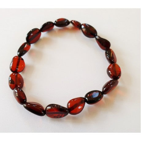 Baltic Amber Anklet (BAAEB Cherry)