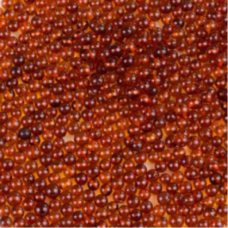 Loose round amber beads (RB Cognac)