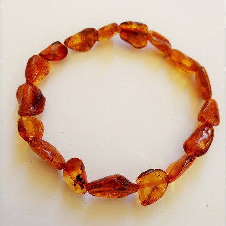 Baltic Amber Anklet (BAAEB Cognac)