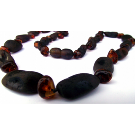 Raw Baltic Amber Necklace (ANRD Cognac)