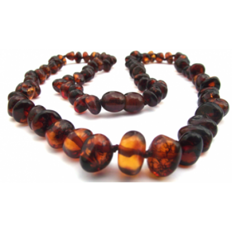 Baltic Amber Necklace Dark Cognac (ANPDCognac)