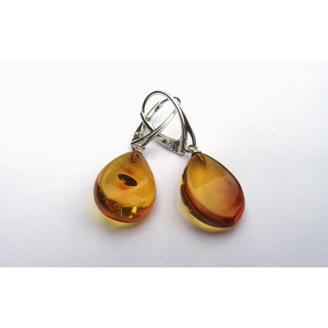 Baltic Amber Earrings (AES Honey)