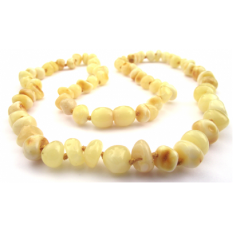 Baltic Amber Necklace White (ANP White)