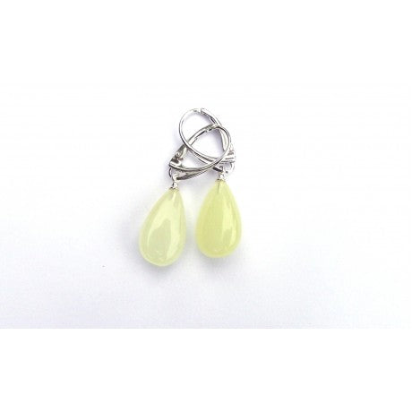 Baltic Amber Earrings (AES White)