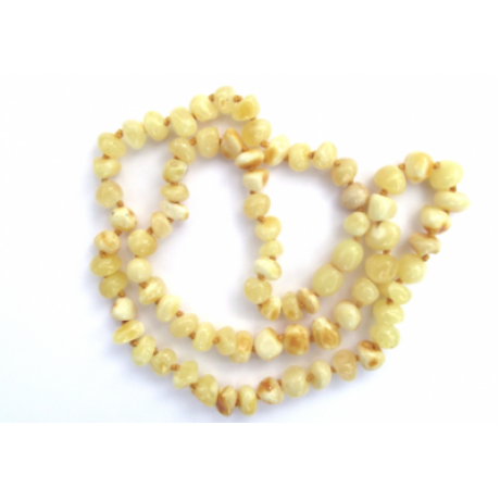 Baltic Amber Necklace White (ANP White)