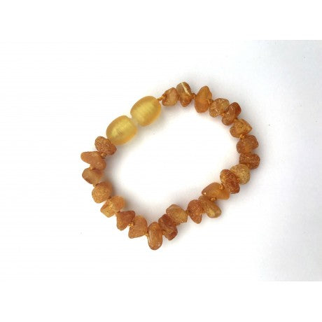 Raw amber bracelet / anklet (BTARC Honey)